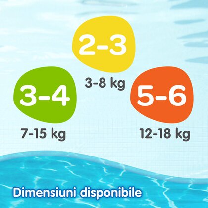 Huggies - Dory Little Swimmers (nr 2-3) 12 buc, 3-8 kg