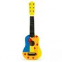 Chitara din lemn pentru copii cu corzi metalice Ecotoys F018YELLOW - 2
