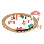 Egmont toys - Tren din lemn Circuit , Cu figurine - 1