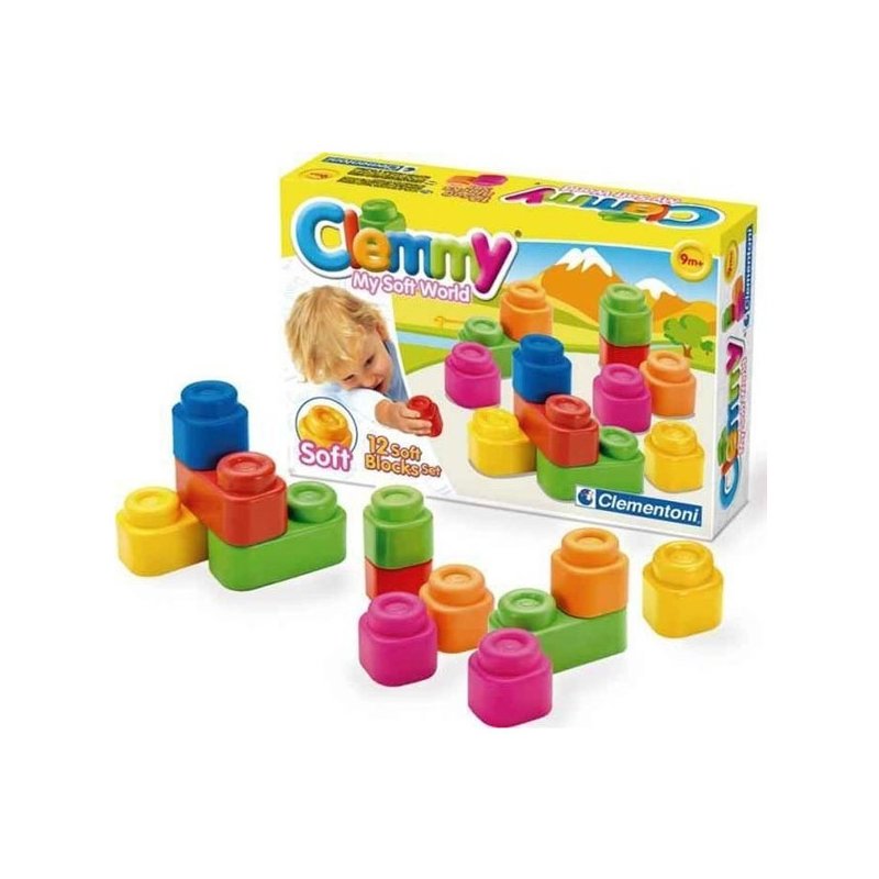 Clementoni - clemmy - set 12 cuburi