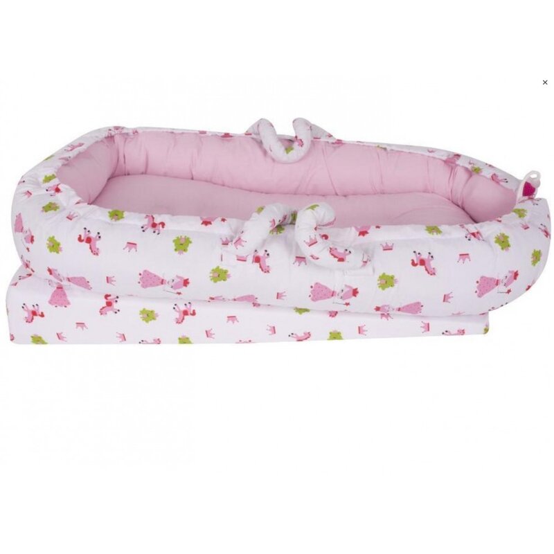 Sevibebe - suport de dormit co-sleeper anti-reflux princess, 60x28 cm