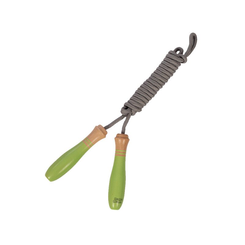 Mamamemo - coarda sarit cu manere din lemn fsc, 3+ verde pal,
