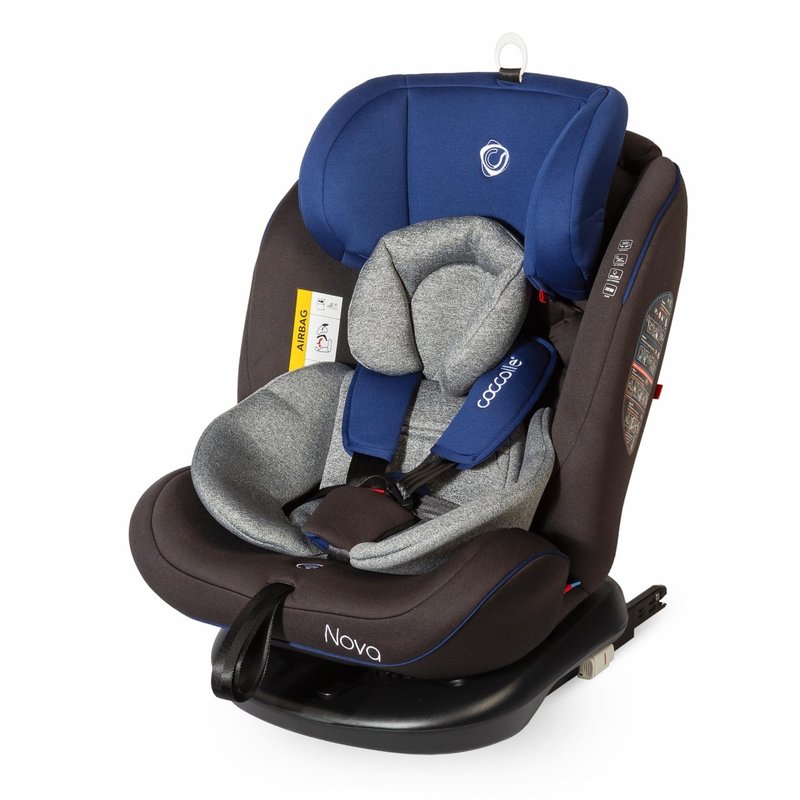 Coccolle - scaun auto rotativ cu isofix grupa 0-36 kg nova albastru