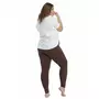 Colanti, Pentru gravide, Cu talie speciala, Certificati Oeko Tex Standard 100, Din bumbac si elastan, Masura S, Maro - 8