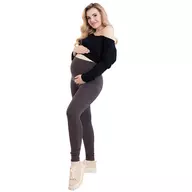 Colanti, Pentru gravide, Cu talie speciala, Certificati Oeko Tex Standard 100, Din bumbac si elastan, Masura XL, Maro