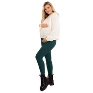 Colanti, Pentru gravide, Grosi, Pentru vremea rece, Cu talie speciala, Certificati Oeko Tex Standard 100, Din bumbac si elastan, Masura S, Green