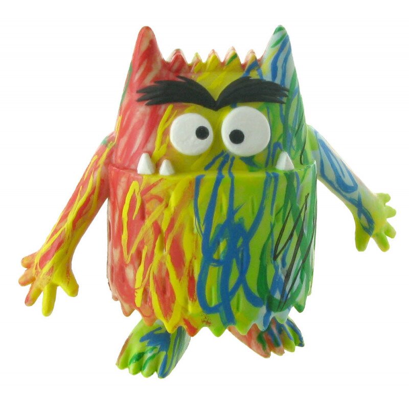 Figurina comansi - the color monster - multicolor monster