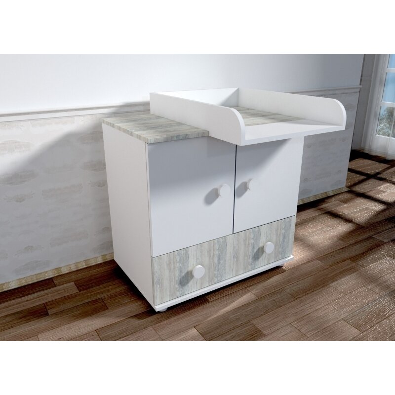 Mykids - comoda de infasat happy, 80x60 cm, multicolor