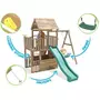 Complex de joaca BalconyFort ™ Single Swing, tobogan verde, Dunster House - 1
