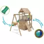 Complex de joaca BalconyFort ™ Single Swing, tobogan verde, Dunster House - 2
