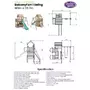 Complex de joaca BalconyFort ™ Single Swing, tobogan verde, Dunster House - 6
