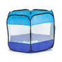 Cort de joaca pentru copii tip piscina uscata, cu 100 de bile colorate incluse, iPlay, 90 x 90 x 70 cm, Albastru - 3