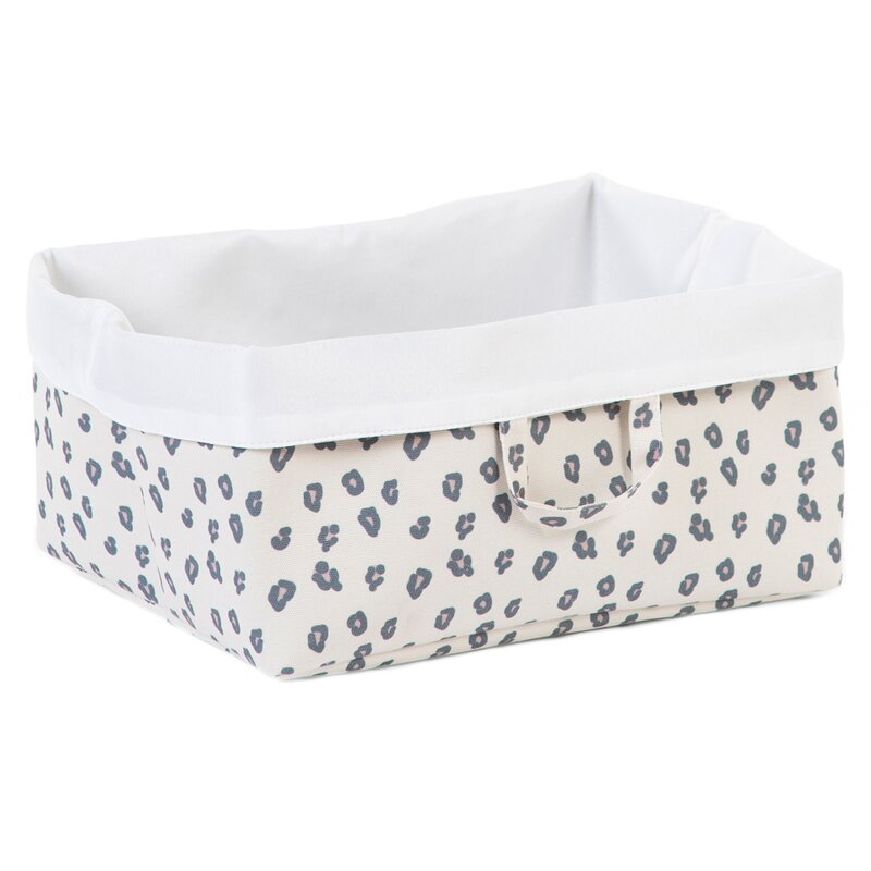 Childhome - cos depozitare panza 40x30x20 cm, leopard