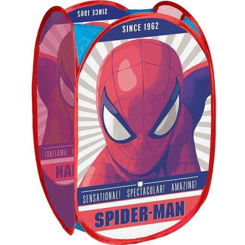 Seven - cos depozitare , spiderman, 58x36 cm, rosu