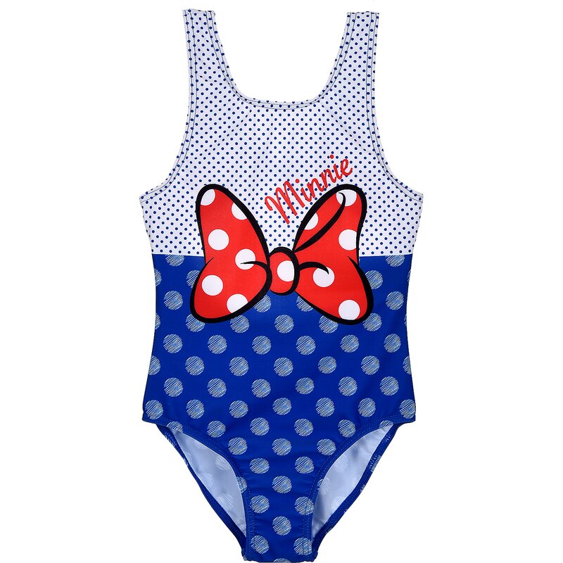 SunCity - Costum baie cu fundita Minnie ET1723 Albastru_6 ani (116 cm)