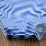 Costum de baie bleu cu dantela galbena Drool (Marime: 100) - 2