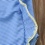 Costum de baie bleu cu dantela galbena Drool (Marime: 100) - 4