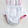 Iplay - Costum de baie fetita cu scutec inot integrat, 24 luni, SPF50+, Pink Squares - 2