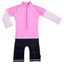 Costum de baie Pink Ocean marime 98- 104 protectie UV Swimpy - 1