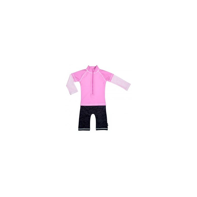 costum de baie copii cu protectie uv Costum de baie Pink Ocean marime 98- 104 protectie UV Swimpy