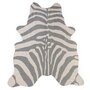 Covor Bumbac Childhome 145x160 cm, Zebra Gri - 1