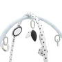 Covoras educational, Baby Mix, Pentru copii, Interactiv, Cu jucarii agatate, Design ingenios, Dezvolta imaginatia, Diametru 89 cm, Inaltime 58 cm, 3 luni+, White - 2