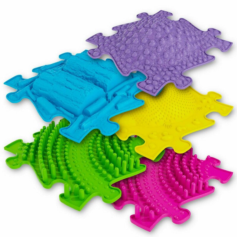 Muffik - Covoras ortopedic senzorial puzzle Set 3D Extins A