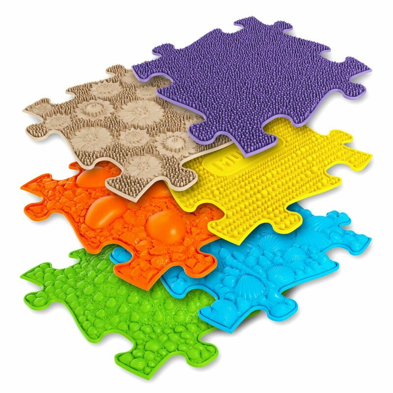 Muffik - Covoras ortopedic senzorial puzzle Set pentru bebelusi