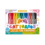 Creioane acuarele cu gel, Cat Parade, set 12 culori - 1