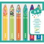 Djeco - Creioane cerate multicolore. - 1