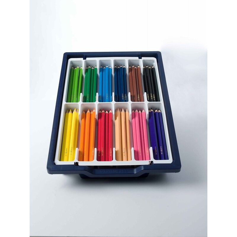 Nexus - set creioane colorate groase hexagonale 144 buc