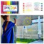 Creioane cu gel pentru geam si sticla, Rainy Dayz, set 12 culori lavabile - 7