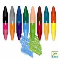 Djeco - Creioane de colorat duble