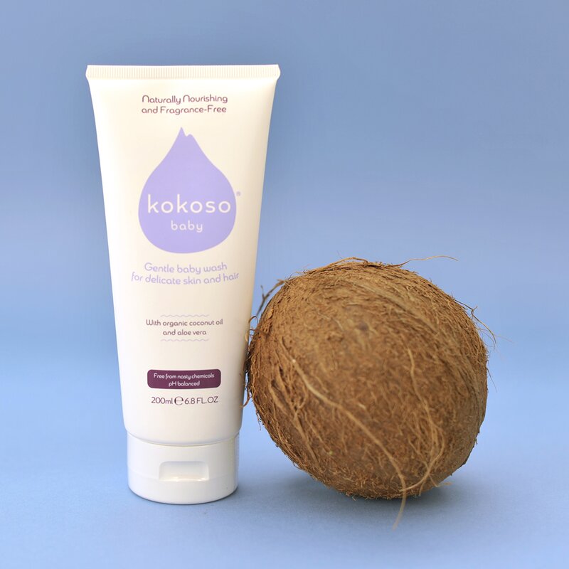 Kokoso - crema de dus pentru corp si par neparfumata, 200g