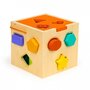 Cub educational cu blocuri din lemn si sortator Ecotoys PH05M015 - 1