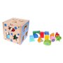 Cub educational din lemn ECOTOYS 2047 - 4