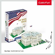 Cubic fun - Puzzle 3D Casa Alba (Nivel Mediu 64 Piese)
