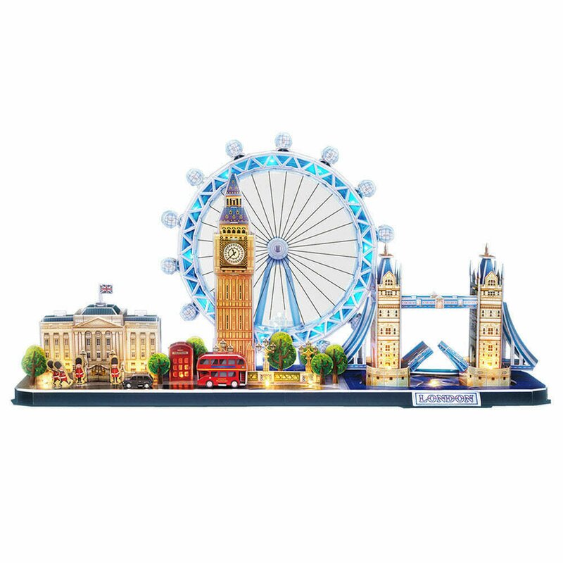 Cubic Fun - Puzzle 3D Led Londra 186 Piese