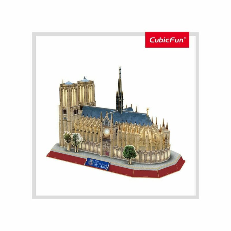 Cubic Fun – Puzzle 3D Led Notre Dame 149 Piese Jucarii & Cadouri