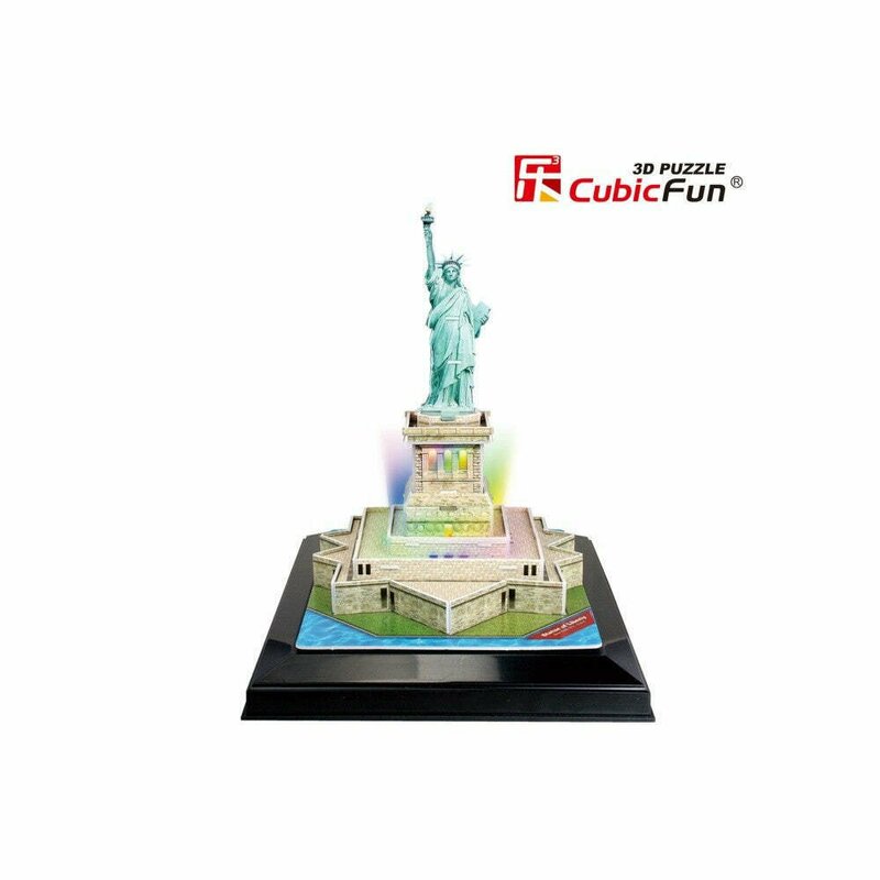 Cubic Fun - Puzzle 3D Led Statuia Libertatii 37 Piese