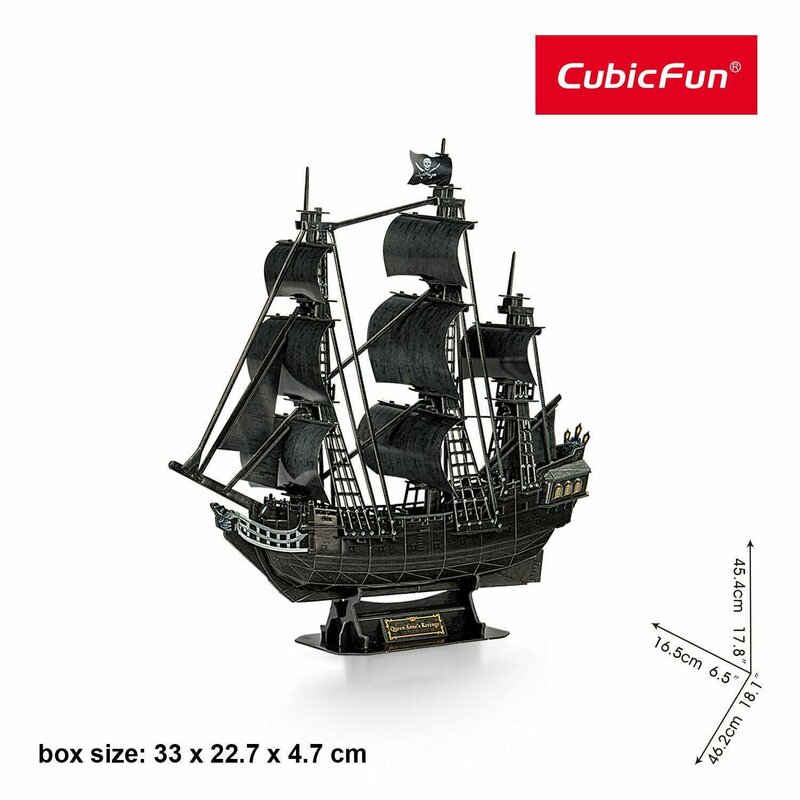 Cubic Fun – Puzzle 3D Nava Queen Anne 180 Piese Jucarii & Cadouri