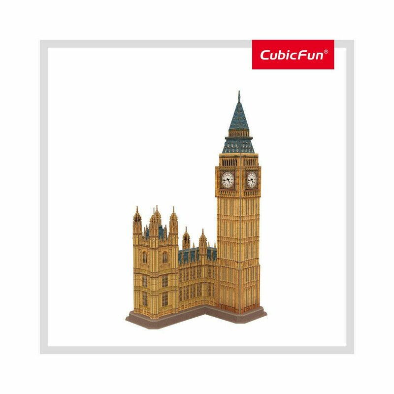 Cubic Fun - Puzzle 3D si Brosura-Big Ben 94 Piese