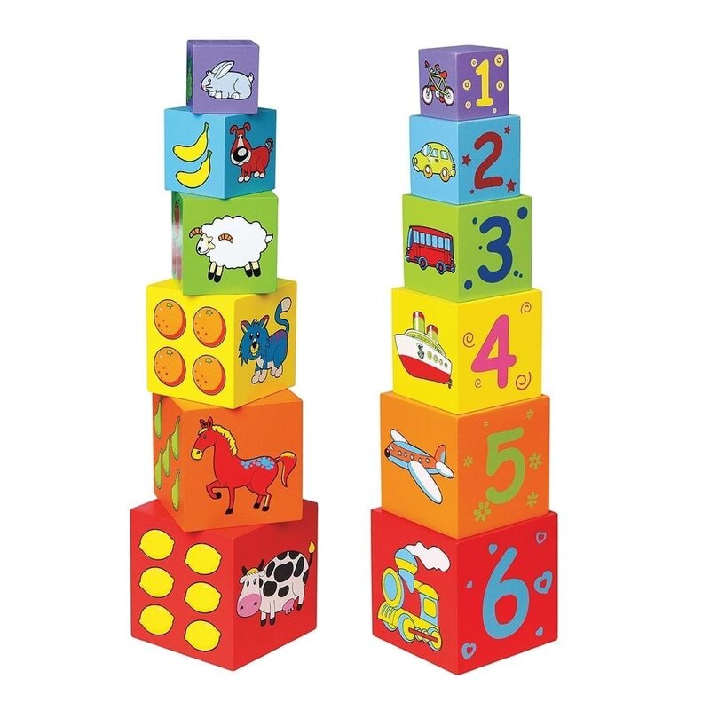 New classic toys - cuburi de lemn