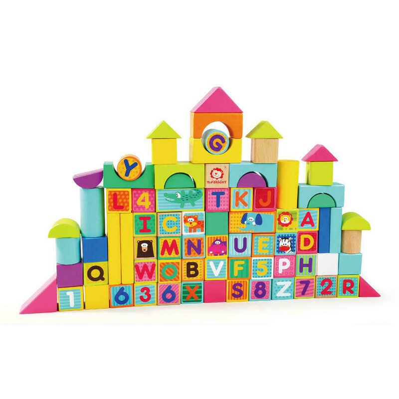Topbright - cuburi pentru construit - animalute jucause