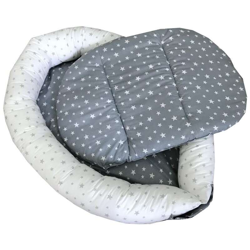 Deseda - cuib baby nest bebelusi forma ovala stelute gri