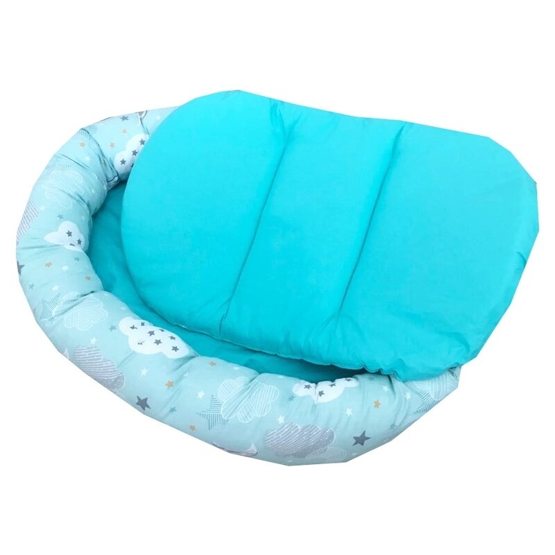 Deseda - cuib baby nest bebelusi forma ovala vernil cu norisori si luna