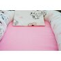 Ingrid’s Fabrics - Suport de dormit Cuib bebelusi Elefant cu balon din Bumbac, 90x50 cm, Roz - 3