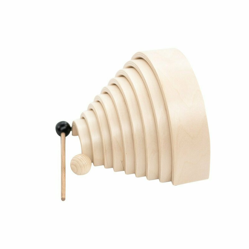 Leg&go - jucarie cu activitati curcubeu , 9 piese, natur
