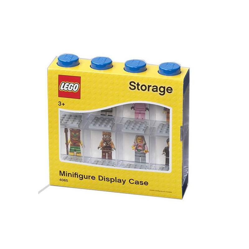Lego - cutie albastra pentru 8 minifigurine