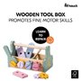 Cutie cu scule din lemn pentru copii, Hauck, Learn to repair - 7